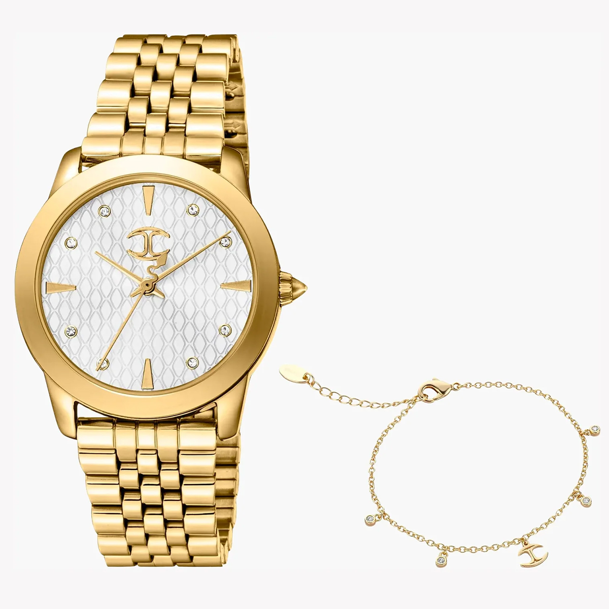 MONTRE JUST CAVALI FEMME SIMPLE ACIER